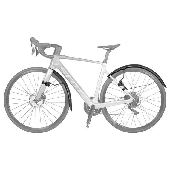 Zestaw błotników Topeak Tetrafender R1/R2, szosa, Gravel, czarny