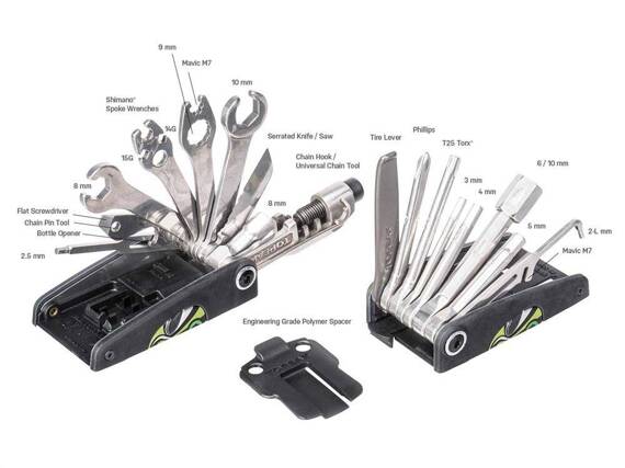 Zestaw narzędzi / kluczy (scyzoryk) TOPEAK ALIEN S Limited Edition 31 funkcji