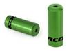 Końcówki pancerza Accent aluminiowe 4 mm, przerzutkowe, 5 szt. zielone