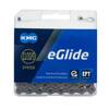 Łańcuch KMC eGlide 9/10/11-rzędowy, EPT, 118 ogniw, Quick Link, Linkglide