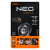 Latarka czołowa Neo Tools, 250 lm, zoom, dioda CREE XPE, 3xAAA
