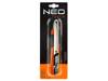 Nóż z ostrzem łamanym Neo Tools 18 mm, gumowane wykończenie
