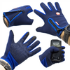 Rękawiczki B-FOREST, softshell, obsługa ekranów, antypoślizgowe, niebieskie, L