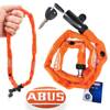 Zapięcie ABUS Web 1500 na klucz, łańcuch 60 cm, pomarańczowe