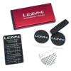 Zestaw łatek Lezyne Repair Kit Metal, aluminiowa obudowa, czerwona